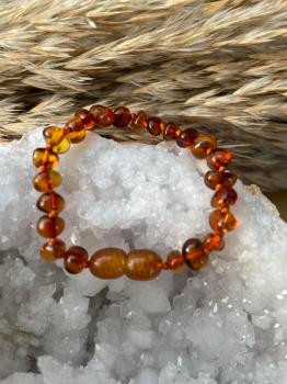 Bracelet ambre cognac1